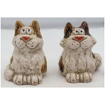 Katze Marta, Stoneware, 7x6,7x9,3 cm