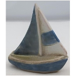 Segelboot Océan,Stoneware, 9,3x4x10,2 cm