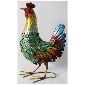 Huhn ArtFerro, Metall, 31x15x48 cm