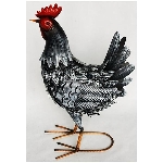 Huhn ArtFerro, Metall, 30x19x49 cm