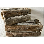 Kisten Set/2 Antiquité, Holz, 48x27x18 cm, 36x17x17 cm