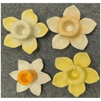 KerzenHalter SpringIvory, Stoneware, 10x10x4,5 cm