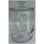 Jar Vitreous, klar, Glas, 18,6x18,6x26 cm