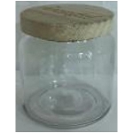 Dose Vitreous, Glas/Holz, 10x10x11 cm