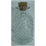 Flasche Vitreous, Glas, 5,5x5,5x10 cm
