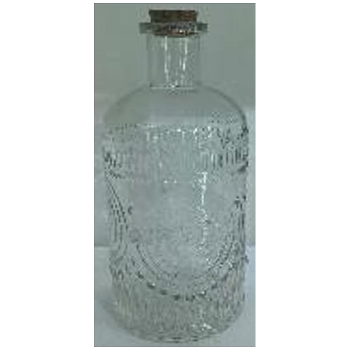 Flasche Vitreous, Glas, 10x10x21,5 cm