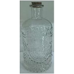 Flasche Vitreous, Glas, 10x10x21,5 cm