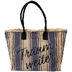 Tasche SAC, blau/beige, 39x15x32 cm