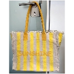 Tasche SAC, gelb/beige, 39x15x32 cm