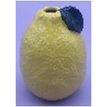 ZitronenVase Frutta, gelb, Porzellan, 8,5x8,5x11,8 cm