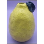 ZitronenVase Frutta, gelb, Porzellan, 11,5x11,5x17 cm