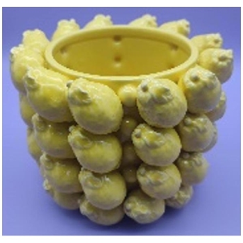 ZitronenSchale Frutta, gelb, Porzellan, 22,5x22,5x18,5 cm