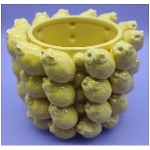 ZitronenSchale Frutta, gelb, Porzellan, 22,5x22,5x18,5 cm