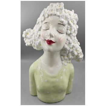 Vase Frau SpringIvory, Keramik, 23x15x30 cm