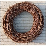 Kranz Willow, natur, Rattan, 25x25x7 cm