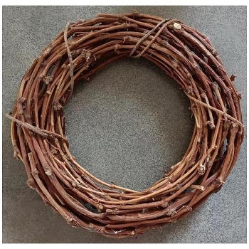 Kranz Willow, natur, Rattan, 60x60x12 cm