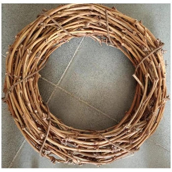Kranz Willow, natur, Rattan, 70x70x14 cm