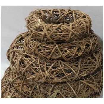Kranz Willow, natur, Rattan, 45x45x9 cm