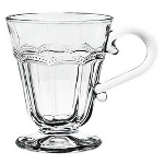 Kaffeeglas Verrerie, klar, Glas, 8,5x8,5x11,7 cm