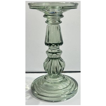 Kerzenhalter Verrerie, grün, Glas, 10x10x19 cm