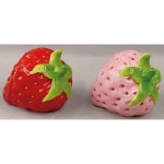 SalzPfefferStreuer Erdbeer Frutta, rot/pink, Keramik, 7x6x6 cm