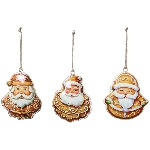 Xmashänger Santa LesFleurs, Metall, 8x1x10,5 cm