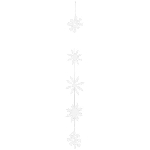 Schneeflockehänger PaperART, weiß, Papier, 6x200 cm