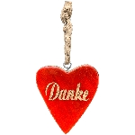 HerzHänger im Glas Dost, rot, Holz/Glas, 6,5x1x7 cm