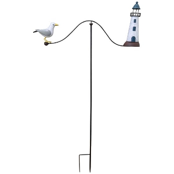 WindSpiel Möwe/LeuchtTurm ArtFerro, Metall, 75x9,5x130 cm