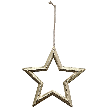 SternHänger Aurum, gold, Alu, 15x1x15 cm