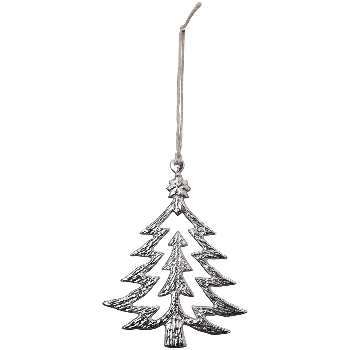 Baumhänger GROS, silber, Alu, 6,5x0,3x9 cm