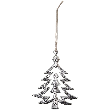 Baumhänger GROS, silber, Alu, 9,5x0,5x12,5 cm