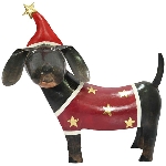 Spardose Hund Kanu, Metall, 22x11x23 cm