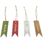 Geschenkanhänger Set/48 PaperArt, Papier, 8x2,8 cm