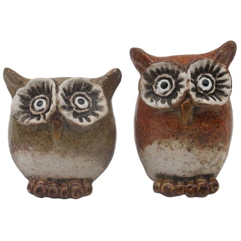 Eule Marta, Stoneware, 4,5x4,5x5 cm, 4x4x6 cm
