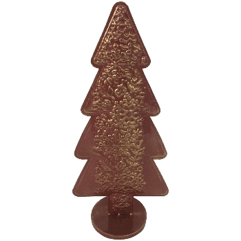 Tannenbaum ArtFerro, rot, Metall, 19,5x12x45 cm