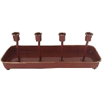 Kerzenhalter ArtFerro, rot, Metall, 38,5x12,5x16 cm