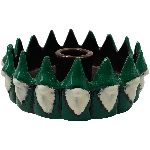 Kerzenhalter Marta, grün, Keramik, 12x11,5x4,3 cm