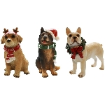 Hund Lilian, Polyresin, 9,5x8x12,5 cm