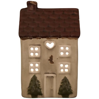 LED Haus Chrissie, Dolomite, 8,1x9,5x15,7 cm