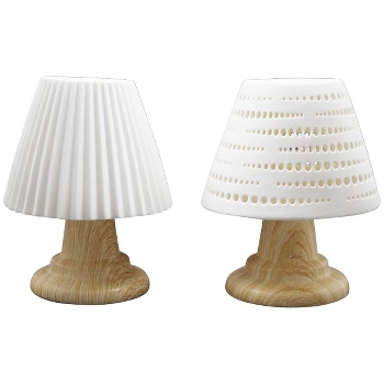 Lampe Blanche, Porzellan, 12,3x12,3x15,8 cm