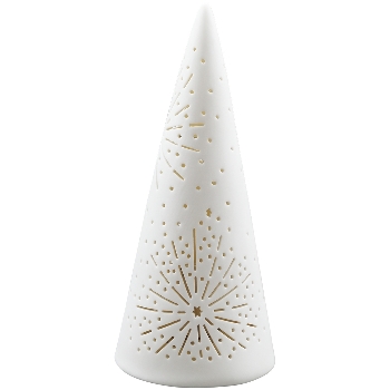 Xmastree Blanche, Porzellan, 10x10x22 cm