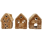 Lebkuchenhaus Kerzenhalter Gingerbread, Dolomite, 8,4x6,2x10,5 cm
