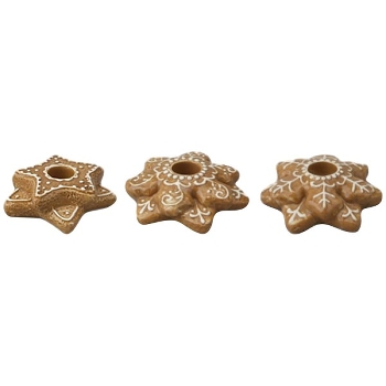 LebkuchenKerzenhalter Gingerbread, Dolomite, 9,5x9x3,4 cm