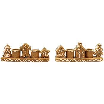 LebkuchenKerzenhalter Gingerbread, Dolomite, 2 sortiert