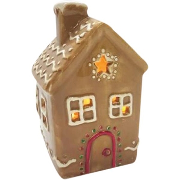 LebkuchenHaus mit LED Gingerbread, Dolomite, 7,8x7,5x12,2 cm