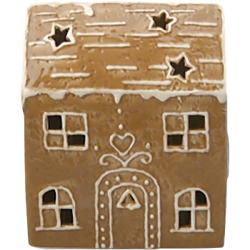 LebkuchenHaus mit LED Gingerbread, Dolomite, 11,6x6,7x14 cm