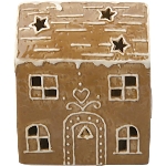 LebkuchenHaus mit LED Gingerbread, Dolomite, 11,6x6,7x14 cm