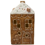 LebkuchenHaus mit LED Gingerbread, Dolomite, 9x6,6x16 cm