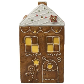 LebkuchenHaus mit LED Gingerbread, Dolomite, 9x6,6x16 cm
